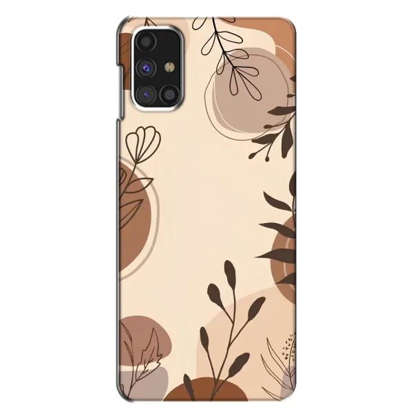 Чохол з принтом «Коричневі квіти» для Samsung Galaxy M31s Чохол з принтом «Коричневі квіти» для Samsung Galaxy M31s