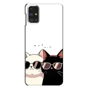 Чехол с рисунком кот на Samsung Galaxy M31s (Коты в очках)