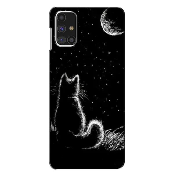 Чехол с принтом «Котик и луна» для Samsung Galaxy M31s