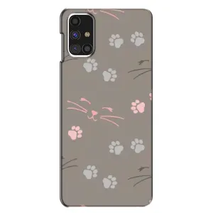 Чехол с рисунком кот на Samsung Galaxy M31s (Лапы и усы)