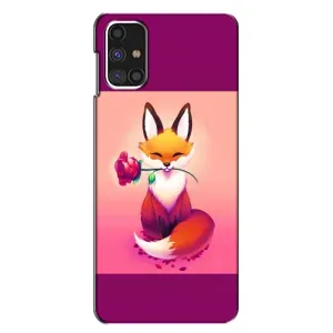 Чохли з картинкою Лисичка для Samsung Galaxy M31s (VPrint) (Лиса з трояндою)