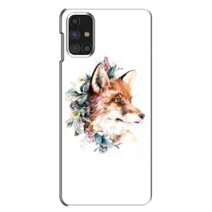 Чохли з картинкою Лисичка для Samsung Galaxy M31s (VPrint) (Лиса в квітах)