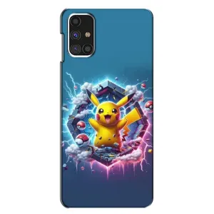 Чехол с Пикачу на Samsung Galaxy M31s (Лого Пикачу)