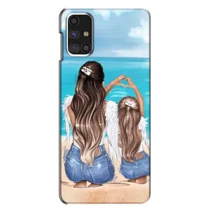 Чехол с печатью для Samsung Galaxy M31s - (Мама с ребенком) (AlphaPrint) (Мама с доченькой)