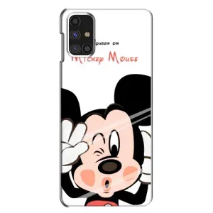 Эксклюзивный чехол для Samsung Galaxy M31s (AlphaPrint - Мультяшные) (Маус Микки)