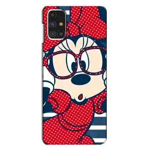 Эксклюзивный чехол для Samsung Galaxy M31s (AlphaPrint - Мультяшные) (Маус в очках)