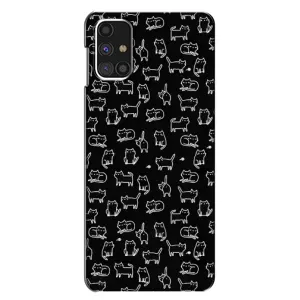 Чехол с принтом для Samsung Galaxy M31s (AlphaPrint) Модные коты (Меленькие котики)