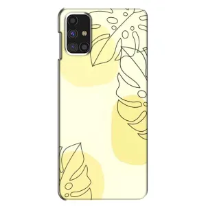 Силиконовый чехол с принтом в цветах на Samsung Galaxy M31s