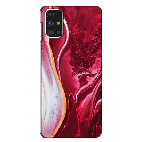 Чехол с принтом «Мрамор красный» для Samsung Galaxy M31s
