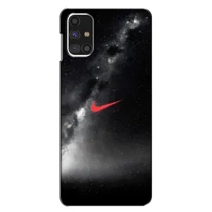 Чехол для Samsung Galaxy M31s - с принтом Найк (AlphaPrint) (Найк красный)