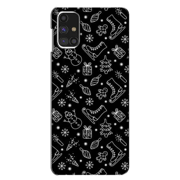Чехол с принтом «Новогодний фон» для Samsung Galaxy M31s Чехол с принтом «Новогодний фон» для Samsung Galaxy M31s