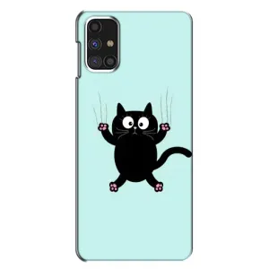 Чехол с принтом для Samsung Galaxy M31s (AlphaPrint) Модные коты (Падающий кот)
