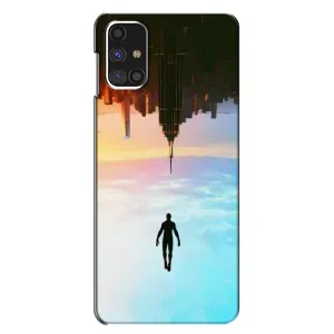 Чехол с человеком пауком для Samsung Galaxy M31s - (AlphaPrint) (Паук человек)
