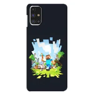Чохол Майнкрафт на Samsung Galaxy M31s (AlphaPrint) Minecraft (персонажі Minecraft)