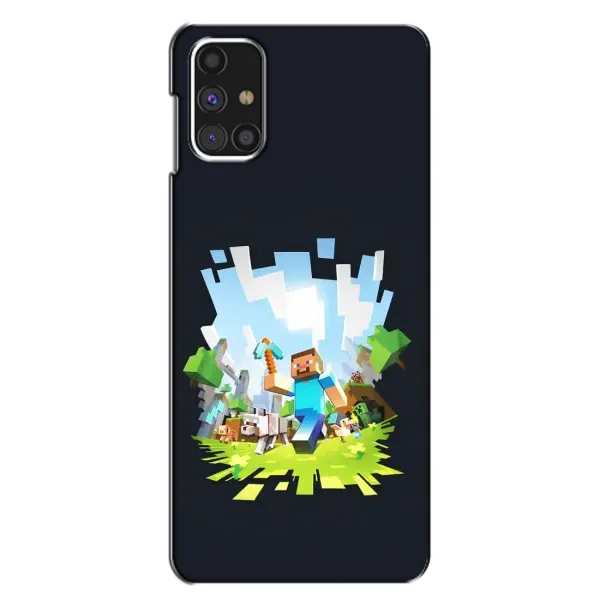 Чохол з принтом «персонажі Minecraft» для Samsung Galaxy M31s