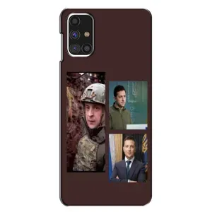 Чохол для Samsung Galaxy M31s (AlphaPrint - с принтом Зеленського) (Президент)