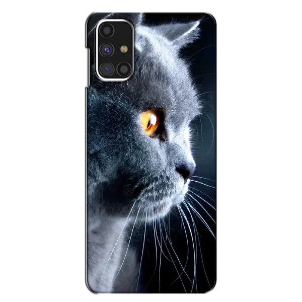 Чохол з принтом «Сірий Кіт» для Samsung Galaxy M31s Чохол з принтом «Сірий Кіт» для Samsung Galaxy M31s