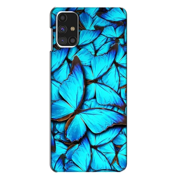 Чохол з принтом «Сині метелики» для Samsung Galaxy M31s