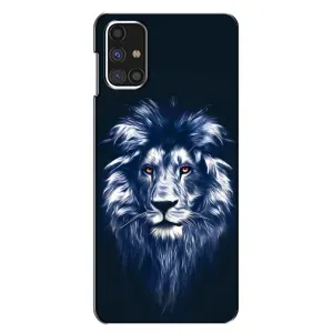 Чохол з картинкою ЛЕВ для Samsung Galaxy M31s (VPrint) (Синій Лев)