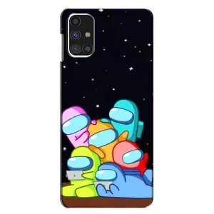 Чехол Амонг Ас для Samsung Galaxy M31s (AlphaPrint) (Скины в космосе)
