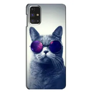 Чехол с принтом для Samsung Galaxy M31s (AlphaPrint) Модные коты (Стильный кот)