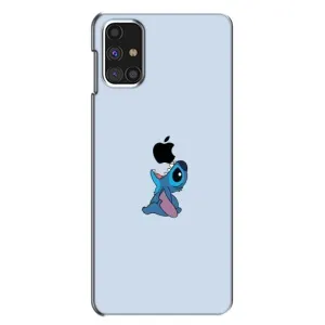 Чохол з принтом Стіч на Samsung Galaxy M31s (Stitch apple)