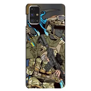 Чехлы с картинкой ЗСУ для Samsung Galaxy M31s (AlphaPrint) (Воїн ЗСУ)