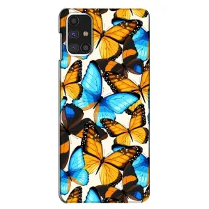 Чохол з принтом для Самсунг Галаксi M31с - (Прикольні) (AlphaPrint) (Яскраві метелики)