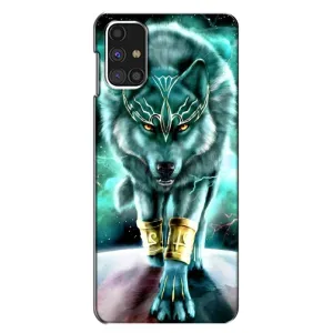 Защитные чехлы для Самсунг М31с (AlphaPrint) (ХИТ продаж) ВОЛК (Яркий волк)
