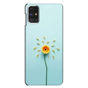 Чохли з квітами для Samsung Galaxy M31s (VPrint) (Жовта квітка)