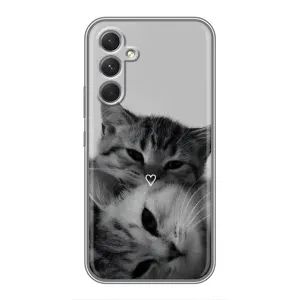 Чохол з малюнком кіт на Samsung Galaxy M32 5g (Пара котів)