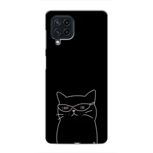 Чехол с рисунком кот на Samsung Galaxy M32 (Равнодушный кот)