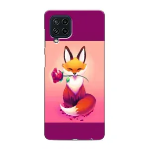 Чохли з картинкою Лисичка для Samsung Galaxy M32 (VPrint) (Лиса з трояндою)