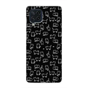 Чохол з принтом для Samsung Galaxy M32 (AlphaPrint) Модні коти (Маленькі котики)