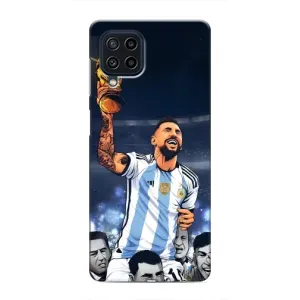 Чохли для Samsung Galaxy M32 (Leo чемпіон) (AlphaPrint) (Мессі з кубком)