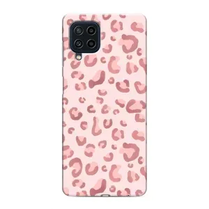 Чехол с розовым рисунком для Samsung Galaxy M32 (Розовый леопард)