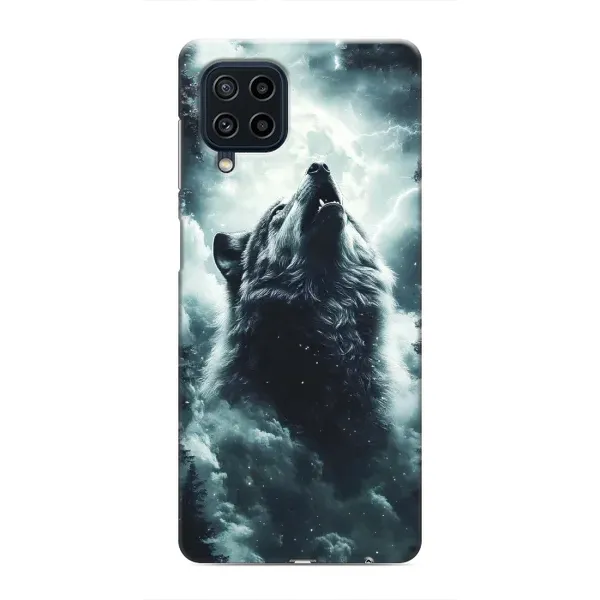 Чохол з принтом «Вовк у хмарах» для Samsung Galaxy M32