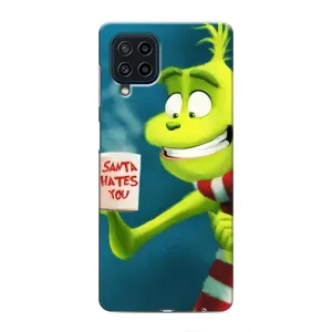 Рождественские Чехлы для Samsung Galaxy M32 (VPrint) (Зеленый Гринч)