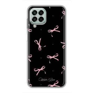 Чехол с бантиками на Самсунг М33 (5G) (Банты на черном)