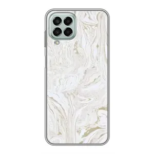 Мраморный чехол на Samsung Galaxy M33 (5G) (M336B) (VPrint) (Белый мрамор)