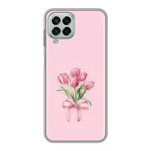 Чохол з розовим принтом для Samsung Galaxy M33 (5G) (M336B) (Букет квітів)