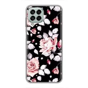 Чохли з квітами для Samsung Galaxy M33 (5G) (M336B) (VPrint) (Квіти на чорному)