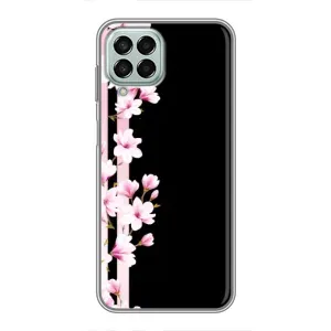 Чохол для Samsung Galaxy M33 (5G) (М336B) - з принтом (Дизайнерські) (AlphaPrint) (Квіточки)