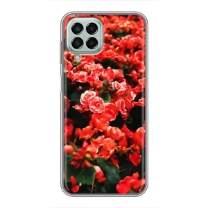 Чохли з квітами для Samsung Galaxy M33 (5G) (M336B) (VPrint) (Квіти червоні)