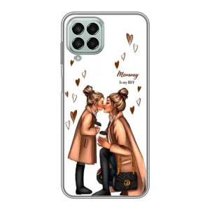 Чехол с печатью для Samsung Galaxy M33 (5G) (M336B) - (Мама с ребенком) (AlphaPrint) (Дочка и мама)