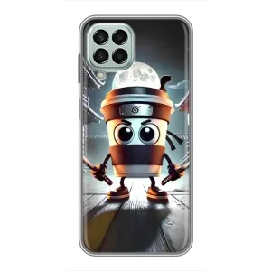 Чехол с мемом Тралалело тралала на Samsung Galaxy M33 (5G) (M336B) (Капучино асасино)