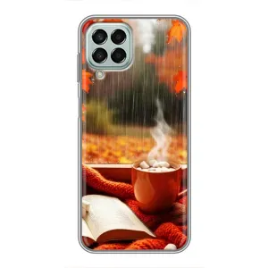 Чохол з унікальним дизайном 'Осінь з кавою' для Samsung Galaxy M33 (5G) (M336B) (Кава і дощ)