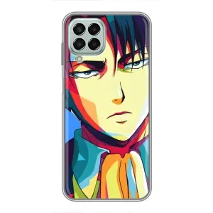 Чехлы Персонажи Аниме Наруто для Samsung Galaxy M33 (5G) (M336B) (AlphaPrint) (Леви Аккерман)