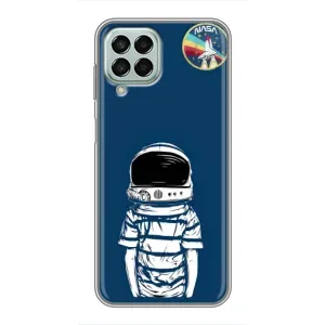 Чехол NASA для Samsung Galaxy M33 (5G) (M336B) (AlphaPrint) (Мальчик в шлеме)