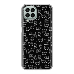 Чехол с принтом для Samsung Galaxy M33 (5G) (M336B) (AlphaPrint) Модные коты (Меленькие котики)